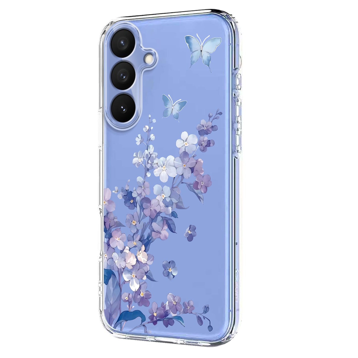 For Samsung Galaxy S26+ Case Butterfly Floral Pattern Printing TPU Phone Back Cover
