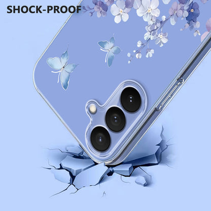 For Samsung Galaxy S26+ Case Butterfly Floral Pattern Printing TPU Phone Back Cover