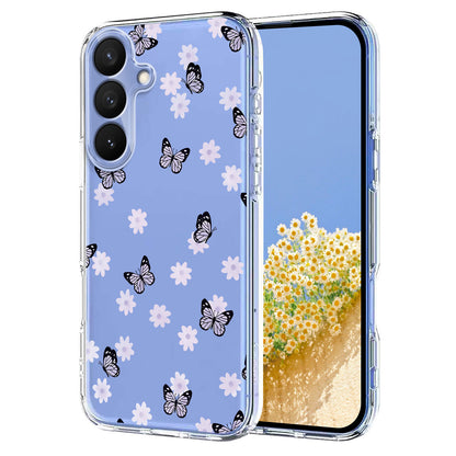 For Samsung Galaxy S26+ Case Butterfly Floral Pattern Printing TPU Phone Back Cover