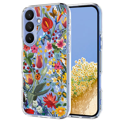 For Samsung Galaxy S26+ Case Butterfly Floral Pattern Printing TPU Phone Back Cover