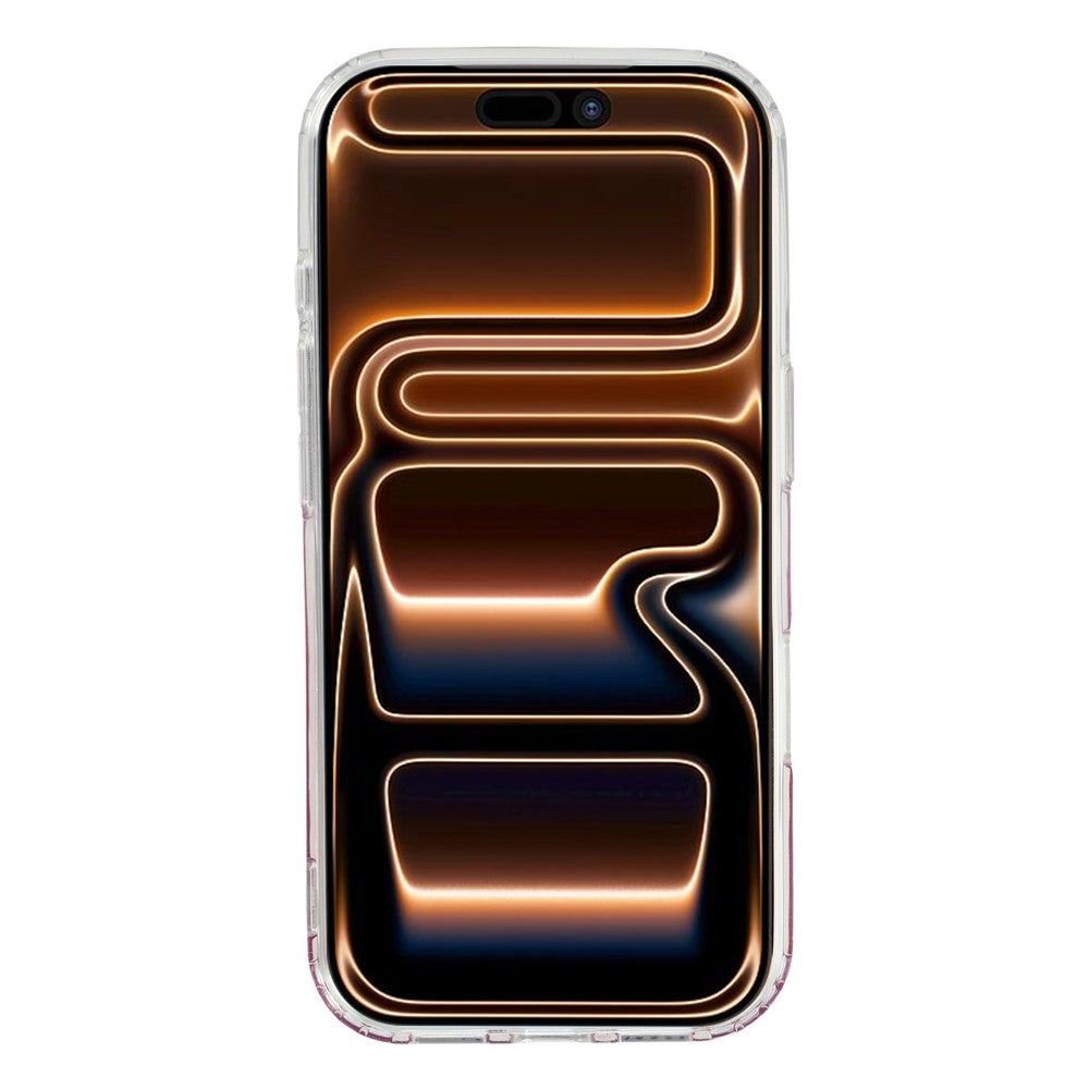 For iPhone 17 Pro Magnetic Case Gradient Sparkle Epoxy TPU + Acrylic Phone Cover Compatible with MagSafe
