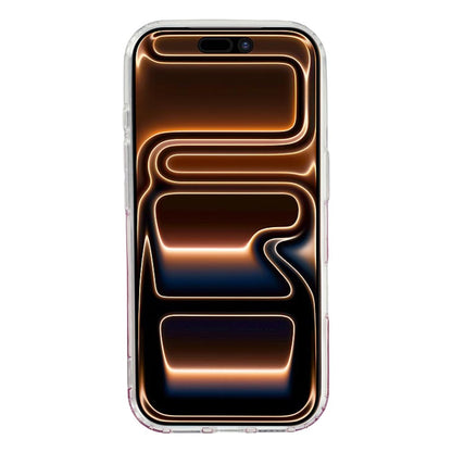 For iPhone 17 Pro Magnetic Case Gradient Sparkle Epoxy TPU + Acrylic Phone Cover Compatible with MagSafe