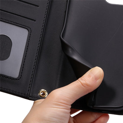 For Samsung Galaxy S26+ Case Wallet Rhombus Grid PU Leather Phone Cover with Shoulder Strap  /  Wrist Strap