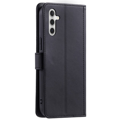 For Samsung Galaxy S26+ Case Wallet Rhombus Grid PU Leather Phone Cover with Shoulder Strap  /  Wrist Strap