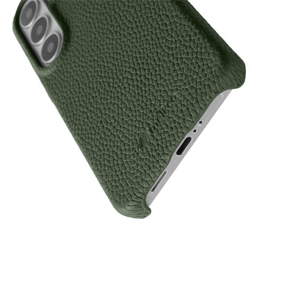 MELKCO For Samsung Galaxy S26+ Case Genuine Cow Leather PC Phone Cover Magnetic Case