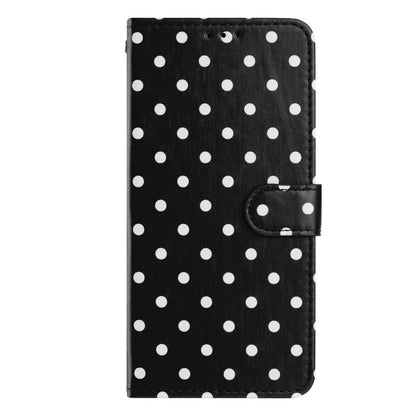 For iPhone 14 Plus Leather Case Polka Dot Pattern Wallet Stand Folio Phone Cover