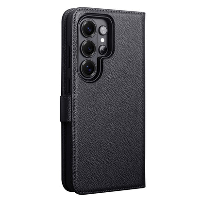 QIALINO For Samsung Galaxy S26 Ultra Magnetic Wallet Case Genuine Leather Detachable Flip Phone Cover