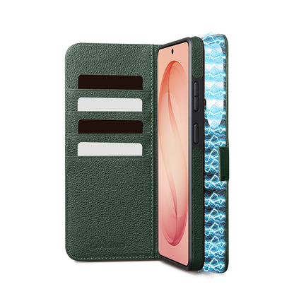 QIALINO For Samsung Galaxy S26 Ultra Magnetic Wallet Case Genuine Leather Detachable Flip Phone Cover