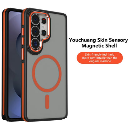 For Samsung Galaxy S26 Ultra Magnetic Case Matte Skin Touch Anti Drop TPU PC Phone Cover