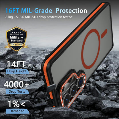 For Samsung Galaxy S26 Ultra Magnetic Case Matte Skin Touch Anti Drop TPU PC Phone Cover