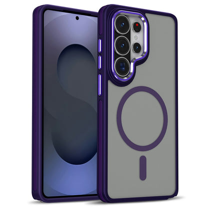 For Samsung Galaxy S26 Ultra Magnetic Case Matte Skin Touch Anti Drop TPU PC Phone Cover