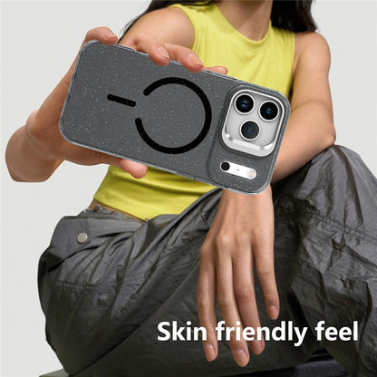 For Samsung Galaxy S26 Ultra Magnetic Case Shockproof TPU PC Glitter Phone Cover with Lens Frame Kickstand