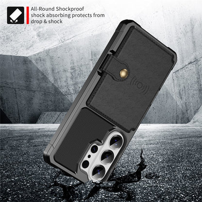 For Samsung Galaxy S26 Ultra Case with Card Holder PU Leather + TPU Phone Back Cover