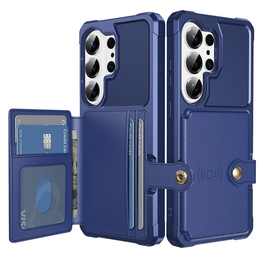 For Samsung Galaxy S26 Ultra Case with Card Holder PU Leather + TPU Phone Back Cover