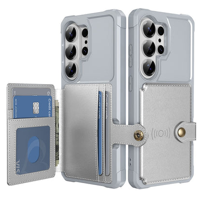 For Samsung Galaxy S26 Ultra Case with Card Holder PU Leather + TPU Phone Back Cover