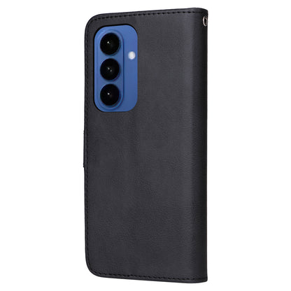For Samsung Galaxy S26+ Case 2 in 1 Detachable Magnetic Leather Wallet Mobile Cover with Strap