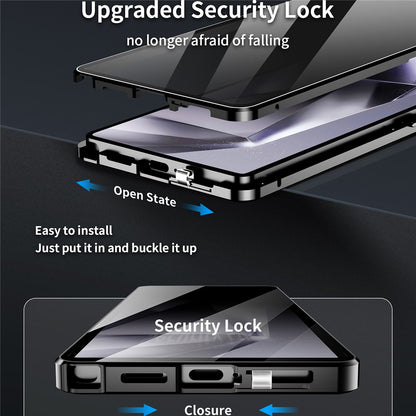 For Samsung Galaxy S26 Ultra Case Anti-Spy Tempered Glass Film Magnetic Frame Phone Cover