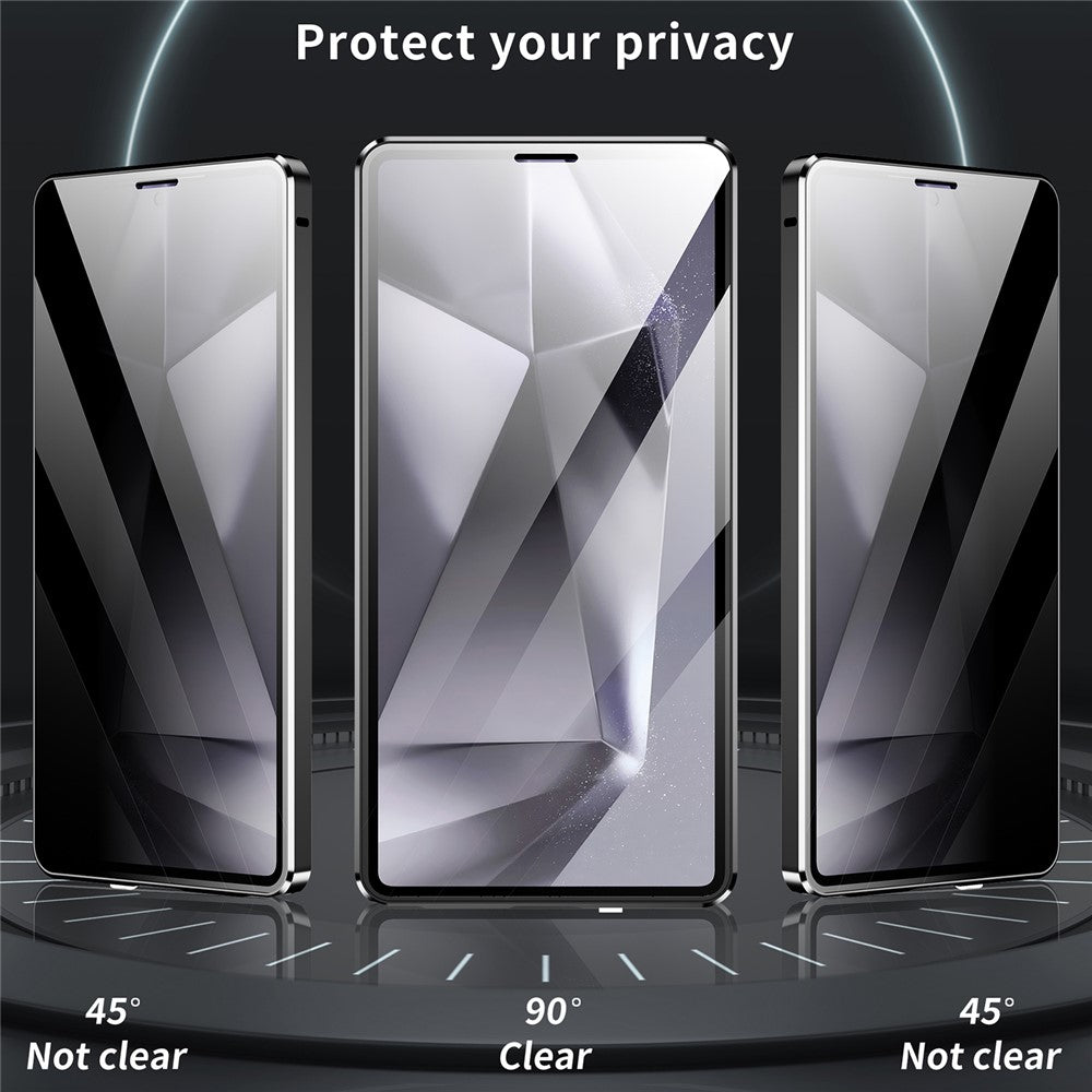 For Samsung Galaxy S26 Ultra Case Anti-Spy Tempered Glass Film Magnetic Frame Phone Cover