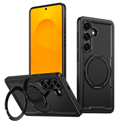 For Samsung Galaxy S26+ Magnetic Case TPU + PC Kickstand Phone Cover