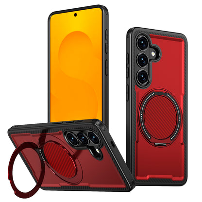 For Samsung Galaxy S26+ Magnetic Case TPU + PC Kickstand Phone Cover