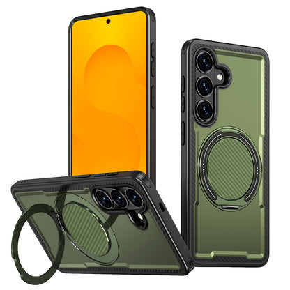 For Samsung Galaxy S26+ Magnetic Case TPU + PC Kickstand Phone Cover