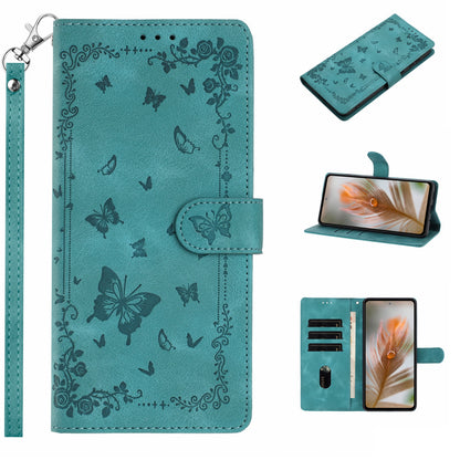 For Samsung Galaxy S25 Ultra Case Garden Imprinted PU Leather Wallet Phone Cover with Wrist Strap