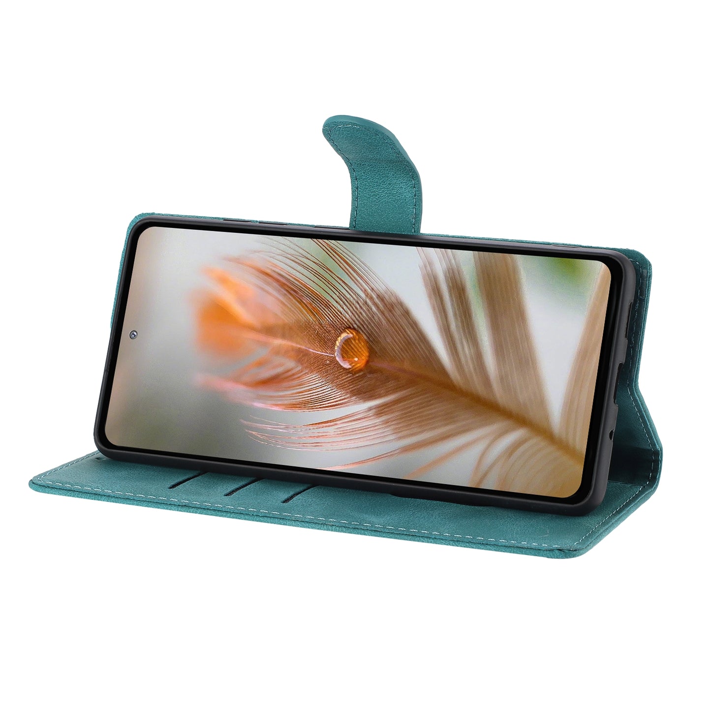 For Samsung Galaxy S25 Ultra Case Garden Imprinted PU Leather Wallet Phone Cover with Wrist Strap
