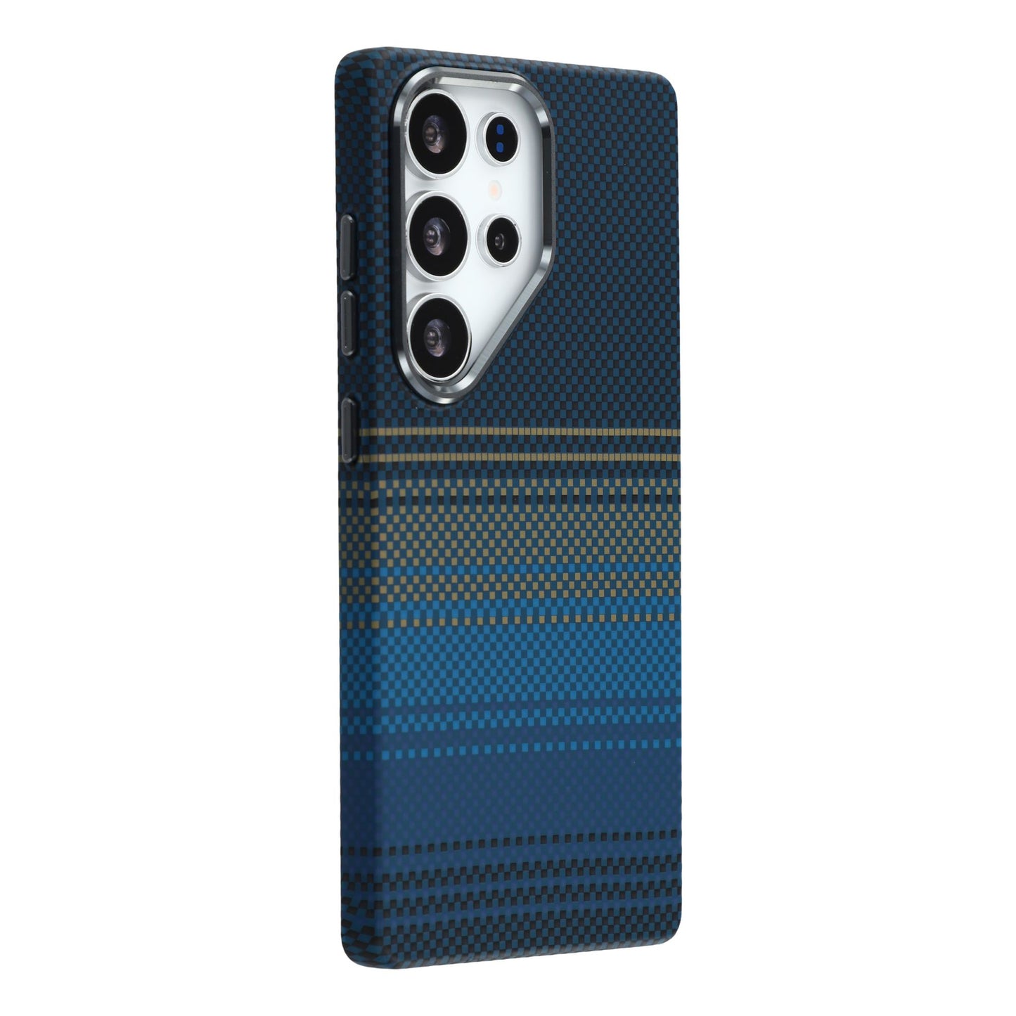 For Samsung Galaxy S26 Ultra Magnetic Case Water Transfer Printing Metal Frame PC Phone Back Cover