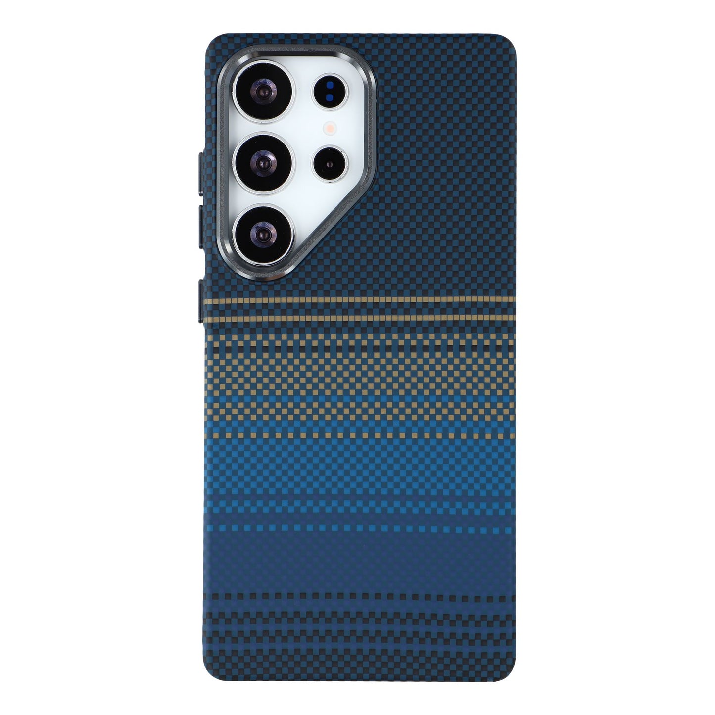 For Samsung Galaxy S26 Ultra Magnetic Case Water Transfer Printing Metal Frame PC Phone Back Cover