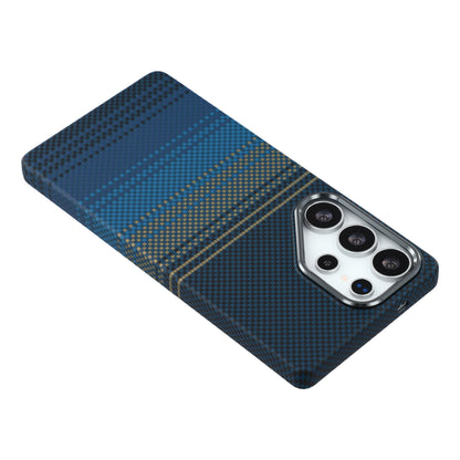 For Samsung Galaxy S26 Ultra Magnetic Case Water Transfer Printing Metal Frame PC Phone Back Cover