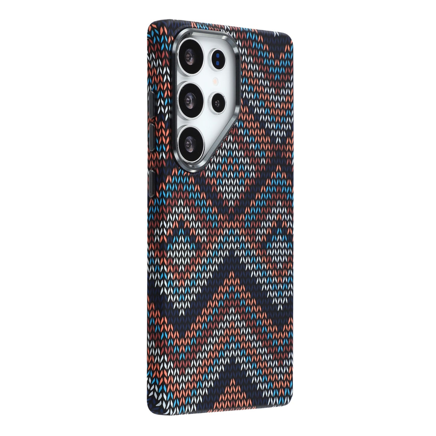 For Samsung Galaxy S26 Ultra Magnetic Case Water Transfer Printing Metal Frame PC Phone Back Cover