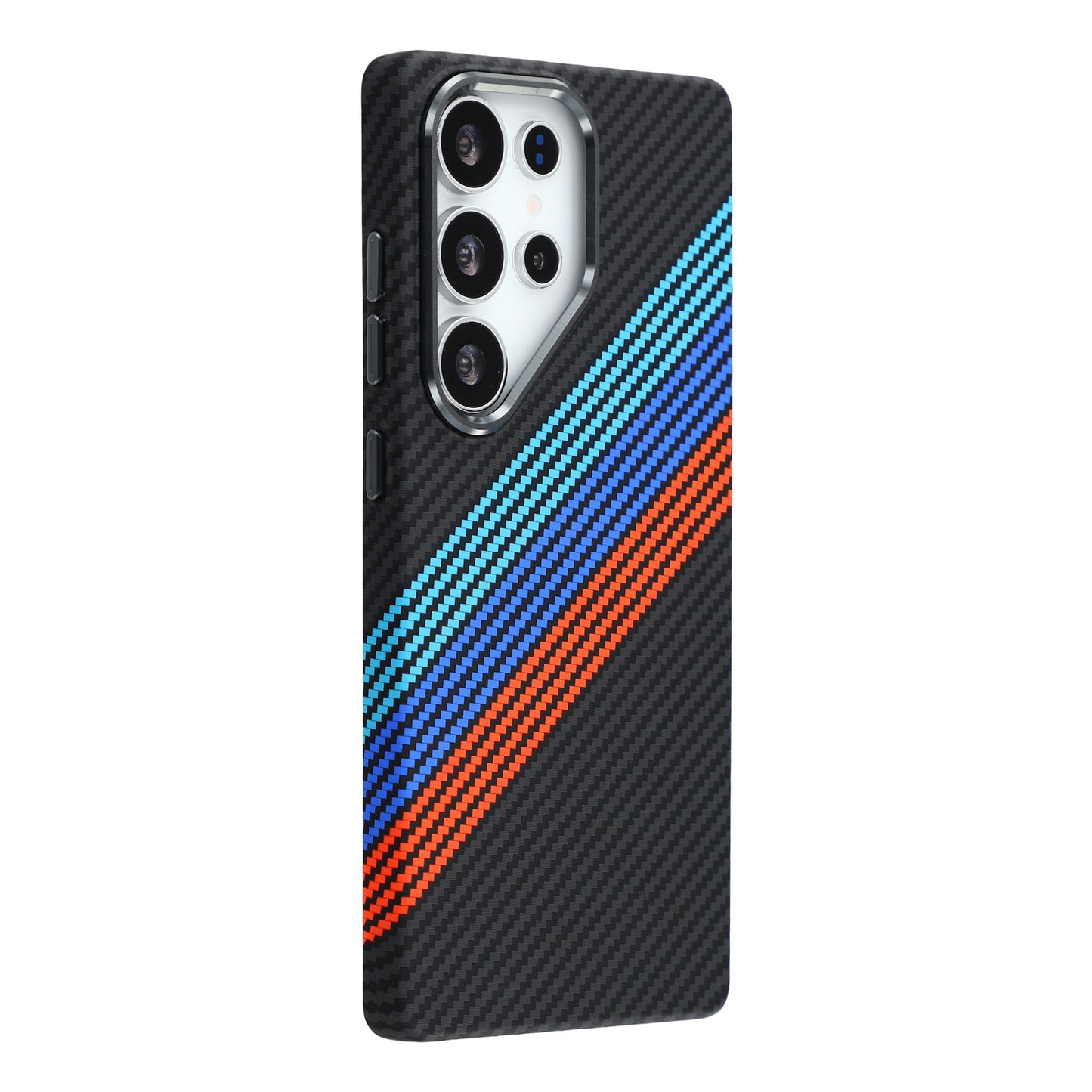 For Samsung Galaxy S26 Ultra Magnetic Case Water Transfer Printing Metal Frame PC Phone Back Cover