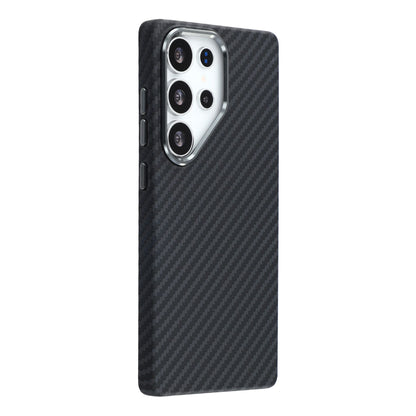 For Samsung Galaxy S26 Ultra Magnetic Case Water Transfer Printing Metal Frame PC Phone Back Cover