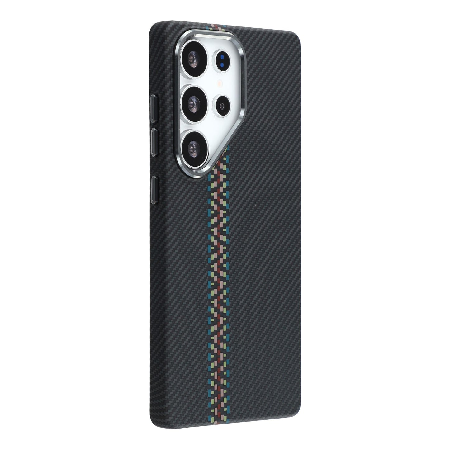 For Samsung Galaxy S26 Ultra Magnetic Case Water Transfer Printing Metal Frame PC Phone Back Cover