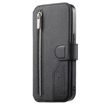 Magnetic Case For iPhone 17e  /  16e RFID Blocking   Detachable Wallet Stand Cloth Texture Leather Phone Cover