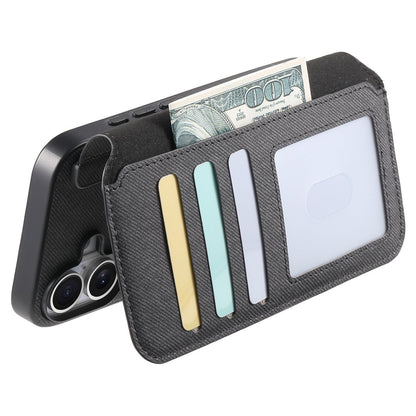 Magnetic Case For iPhone 17e  /  16e RFID Blocking   Detachable Wallet Stand Cloth Texture Leather Phone Cover