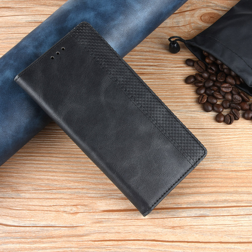 For Samsung Galaxy S26+ Leather Case Wallet Stand Retro Texture Phone Cover