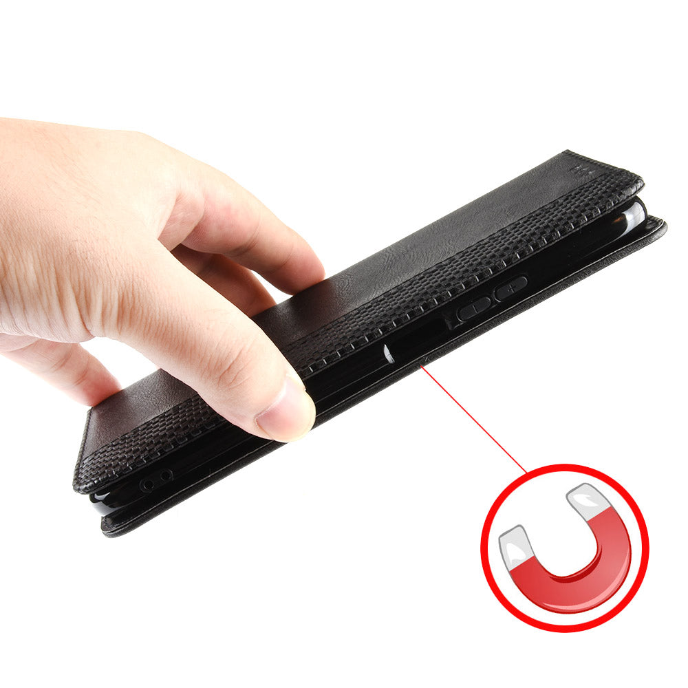 For Samsung Galaxy S26 Ultra Leather Case Wallet Stand Retro Texture Phone Cover