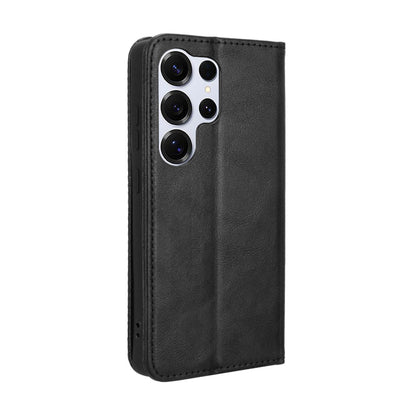 For Samsung Galaxy S26 Ultra Leather Case Wallet Stand Retro Texture Phone Cover