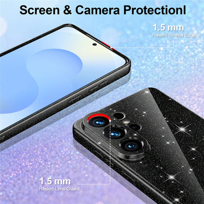 For Samsung Galaxy S26 Ultra Magnetic Case Glitter TPU Shockproof Phone Cover with Lanyard