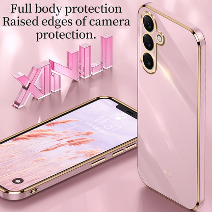 XINLI For Samsung Galaxy S26+ Phone Case Ring Kickstand Electroplating TPU Sweatproof Protection Phone Cover