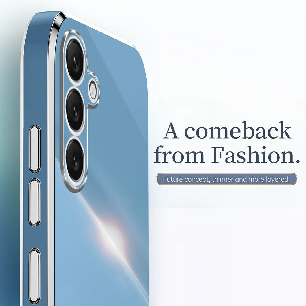 XINLI For Samsung Galaxy S26+ Phone Case Ring Kickstand Electroplating TPU Sweatproof Protection Phone Cover