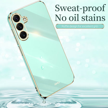 XINLI For Samsung Galaxy S26+ Phone Case Ring Kickstand Electroplating TPU Sweatproof Protection Phone Cover