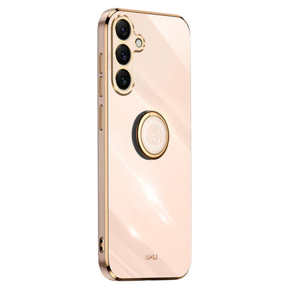 XINLI For Samsung Galaxy S26+ Phone Case Ring Kickstand Electroplating TPU Sweatproof Protection Phone Cover