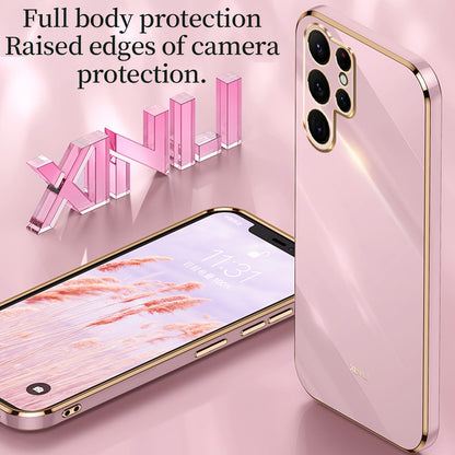 XINLI For Samsung Galaxy S26 Ultra Phone Case Ring Kickstand Electroplating TPU Sweatproof Protection Phone Cover