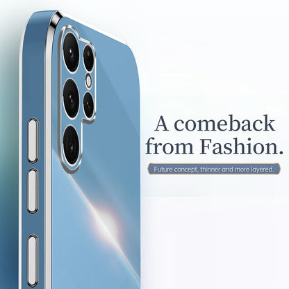 XINLI For Samsung Galaxy S26 Ultra Phone Case Ring Kickstand Electroplating TPU Sweatproof Protection Phone Cover