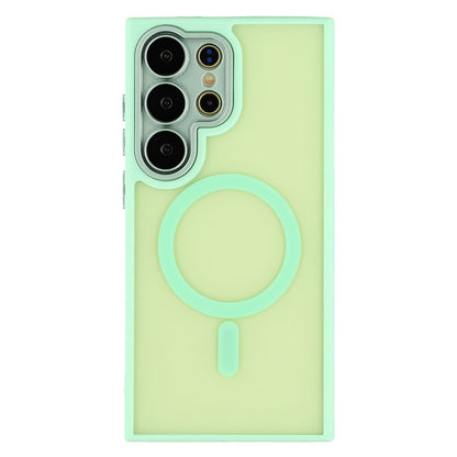 For Samsung Galaxy S26 Ultra Magnetic Case PC + TPU Matte Phone Cover with Glass Lens Film