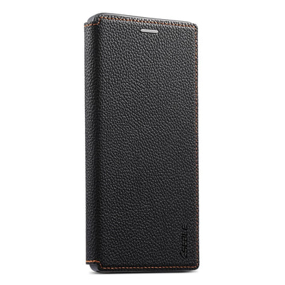 ESEBLE For Samsung Galaxy S26 Ultra Magnetic Case Ultra Thin Litchi Texture PU Leather+PC+TPU Phone Cover with 2 Card Slots