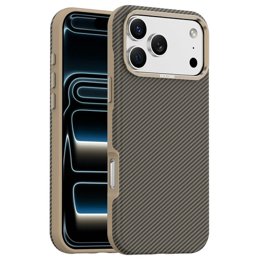 For iPhone 17 Pro Case Compatible with MagSafe Carbon Fiber Texture Shockproof Leather TPU PC Protective Cover