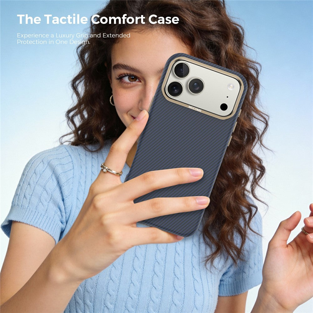 For iPhone 17 Pro Max Case Compatible with MagSafe Carbon Fiber Texture Shockproof Leather TPU PC Protective Cover